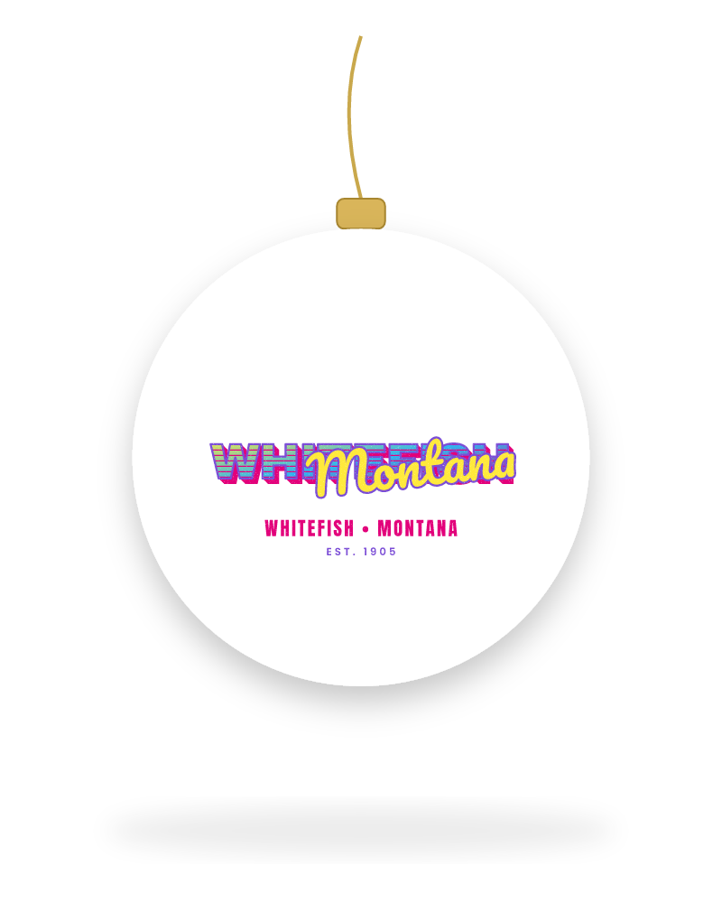 Whitefish Music TV Ceramic Ornament