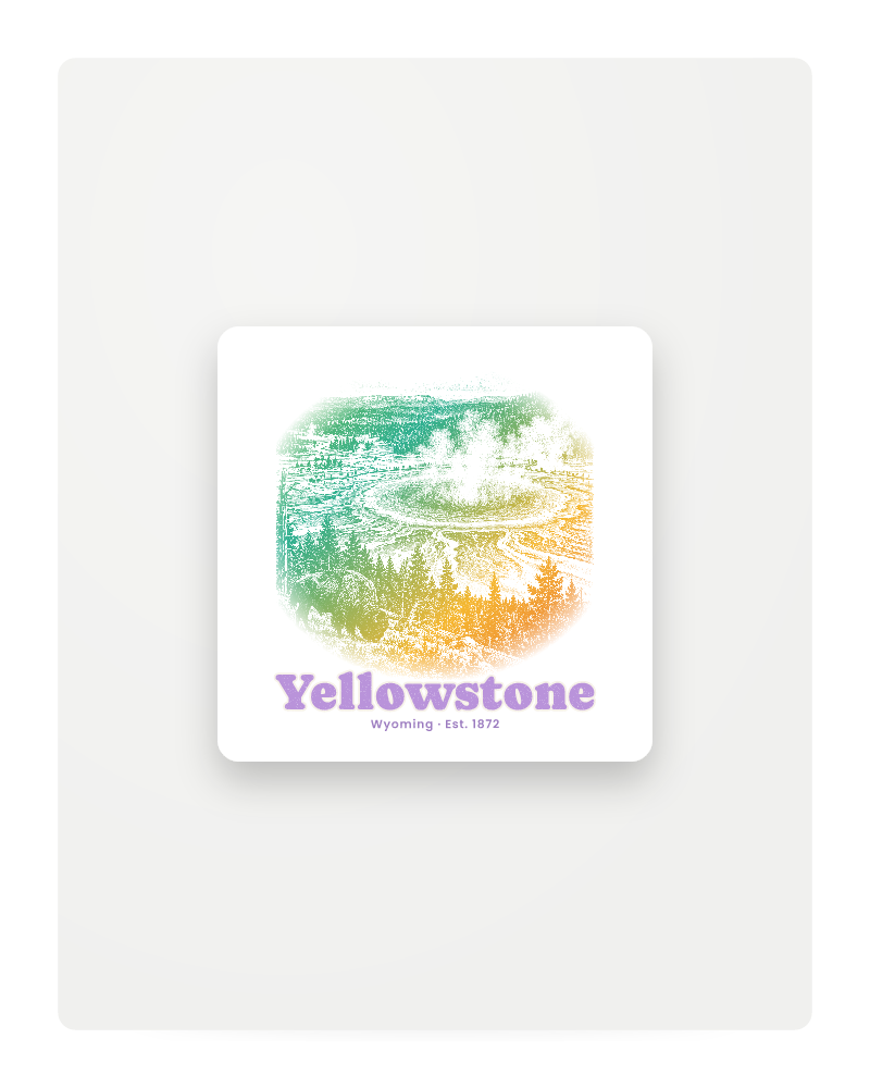 Yellowstone Grand Prismatic Fridge Magnet