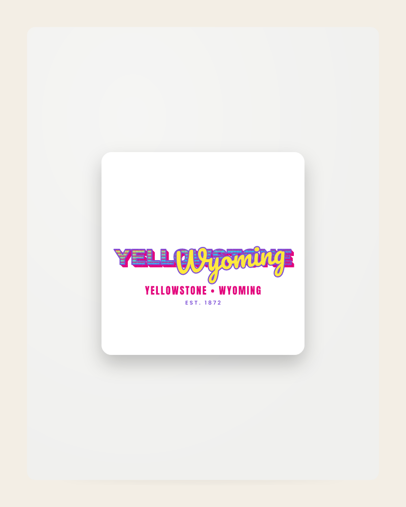 Yellowstone Music TV Fridge Magnet