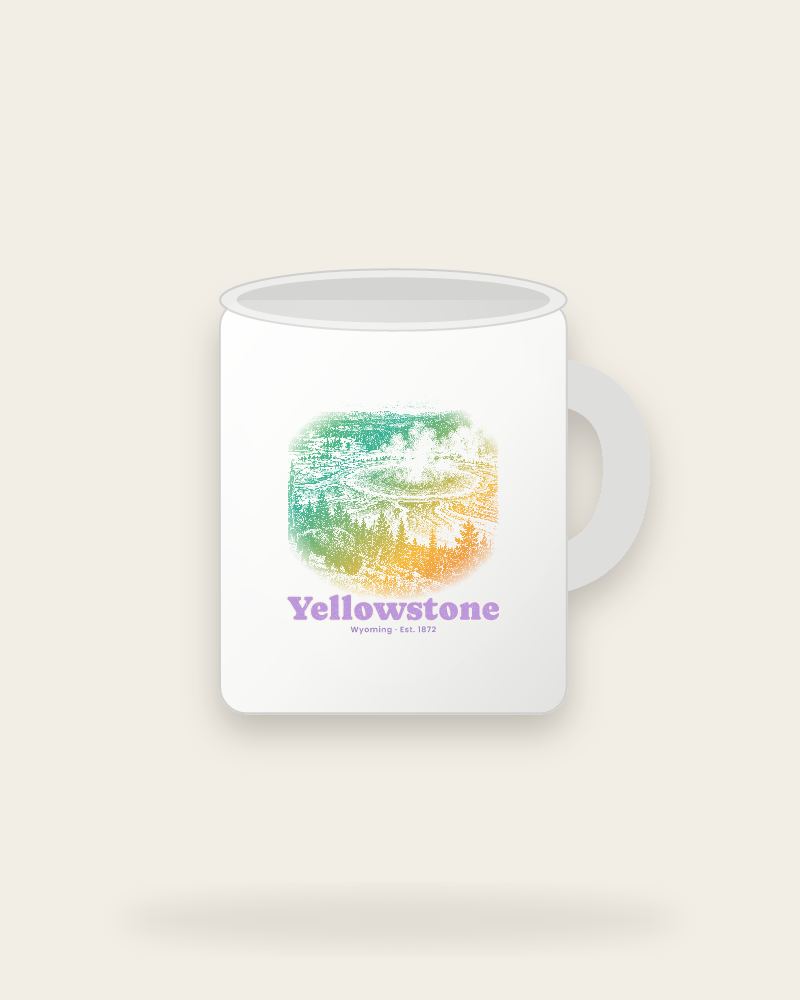 Yellowstone Grand Prismatic Ceramic Mug 11oz
