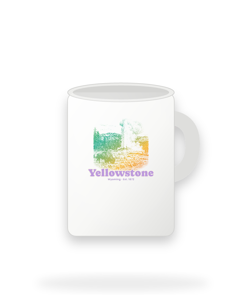 Yellowstone Old Faithful Ceramic Mug 15oz