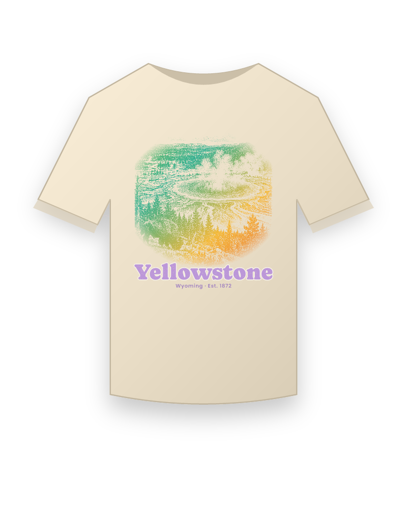 Yellowstone Grand Prismatic Organic Cotton Tee