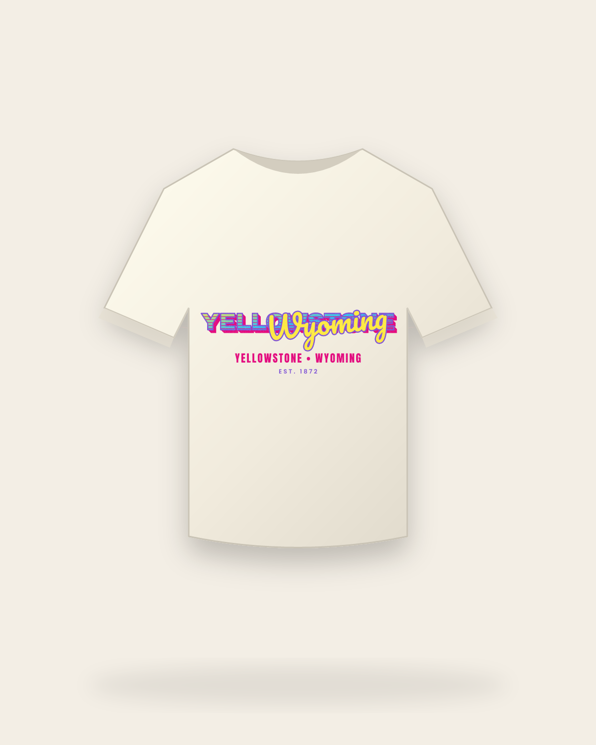 Yellowstone Music TV Vintage Wash Tee in Ivory
