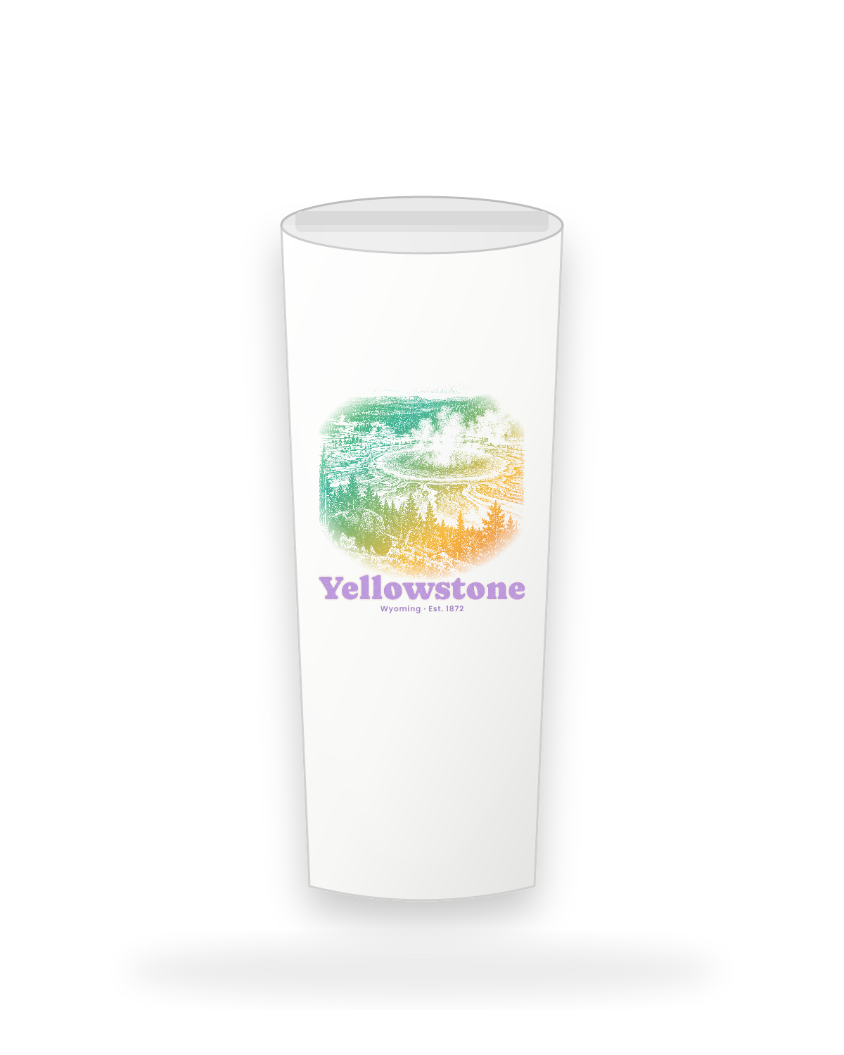 Yellowstone Grand Prismatic Insulated Tumbler 20oz in White