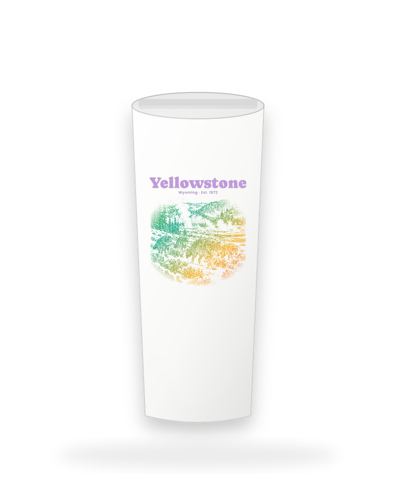 Yellowstone Lamar Valley Wolves Insulated Tumbler 20oz