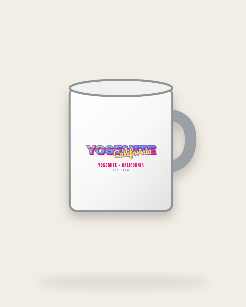 Yosemite Music TV Enamel Camp Mug