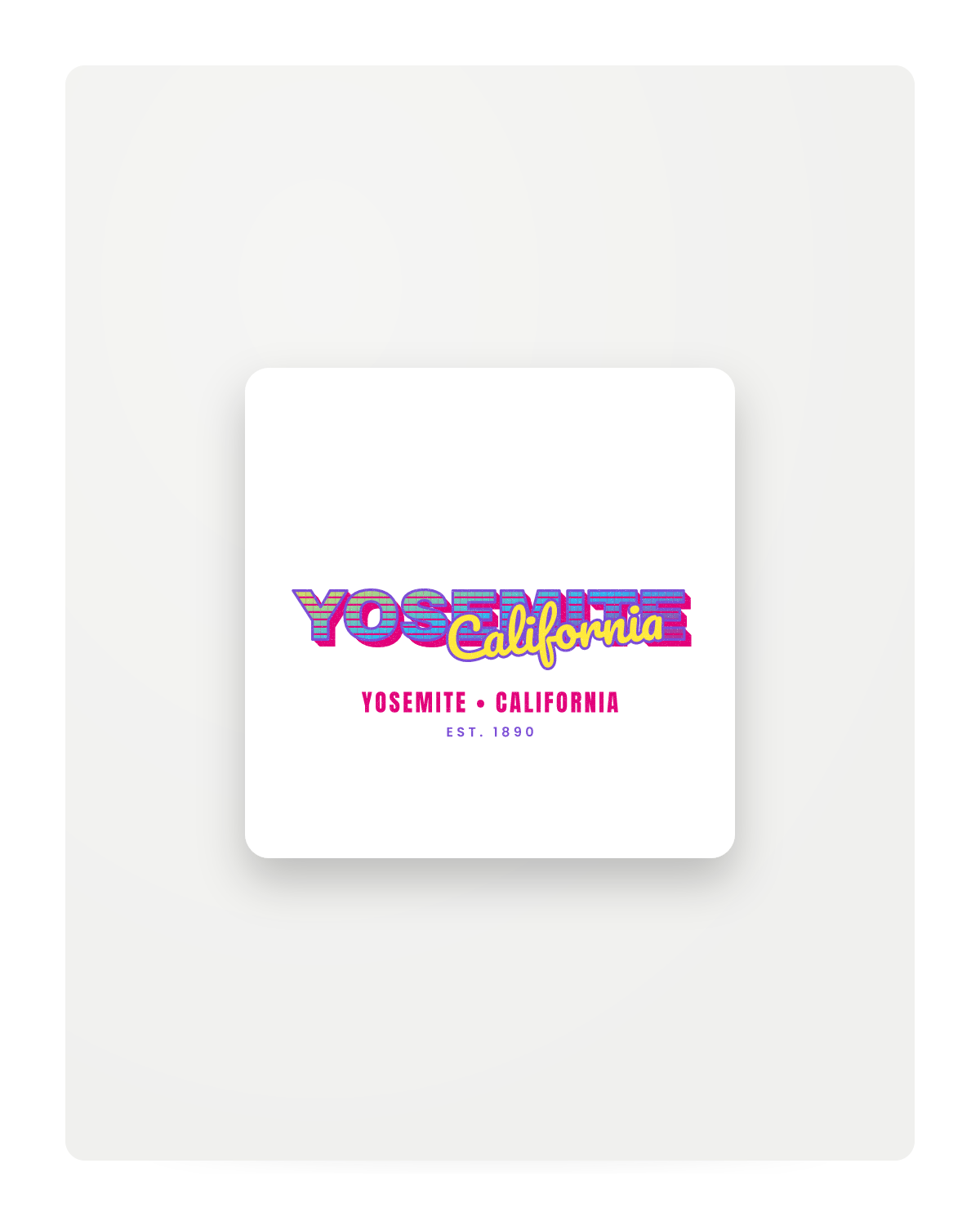 Yosemite Music TV Fridge Magnet in White