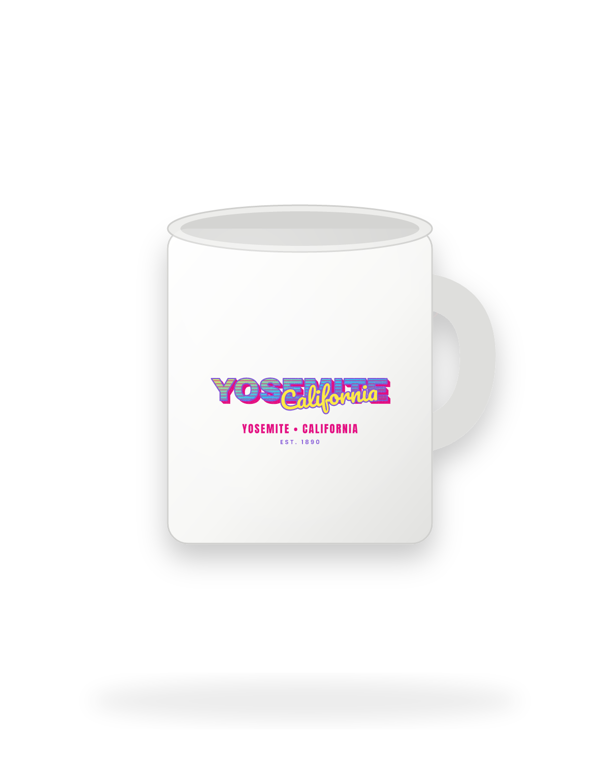 Yosemite Music TV Ceramic Mug 11oz in White