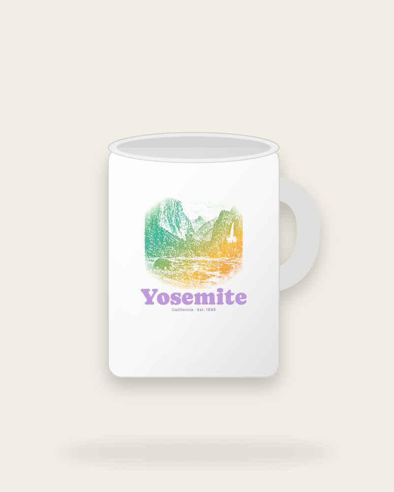Yosemite Tunnel View Ceramic Mug 15oz