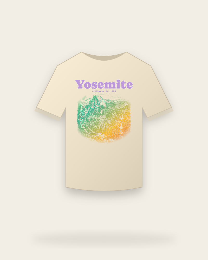 Yosemite Half Dome Organic Cotton Tee