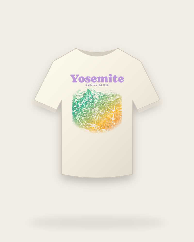 Yosemite Half Dome Vintage Wash Tee