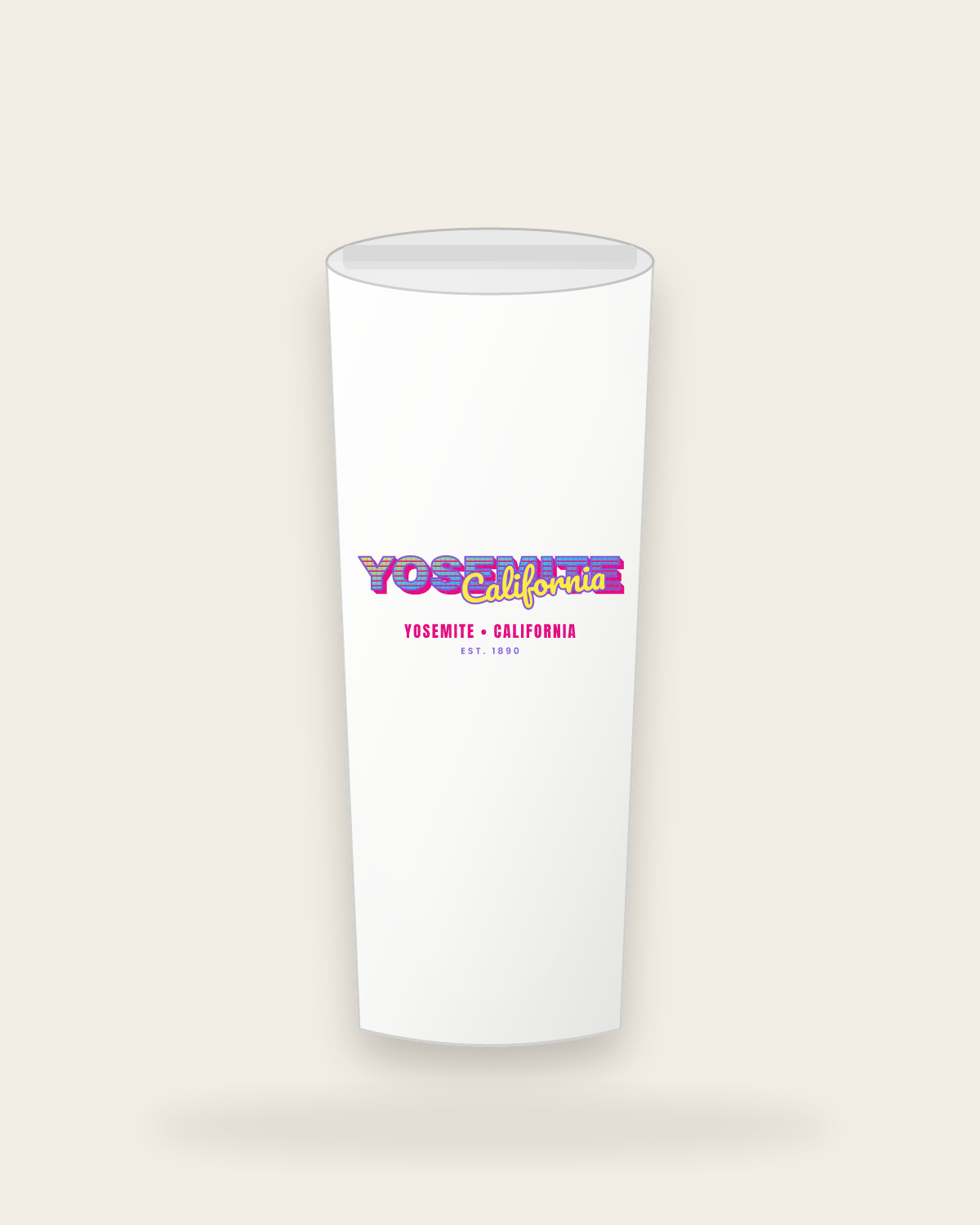 Yosemite Music TV Insulated Tumbler 20oz in White