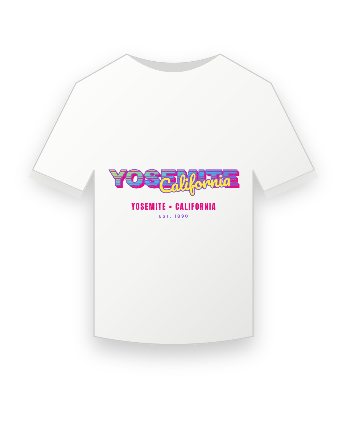 Yosemite Music TV Youth Tee in White