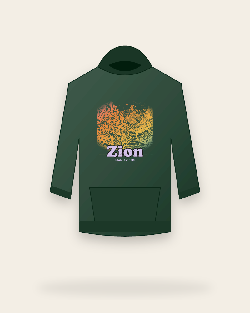 Zion Zion Canyon Hooded Sweatshirt