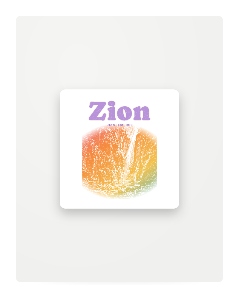 Zion The Narrows Fridge Magnet