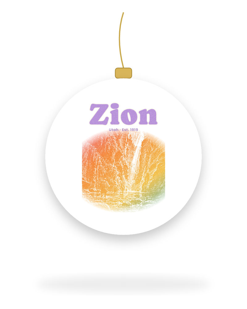 Zion The Narrows Ceramic Ornament