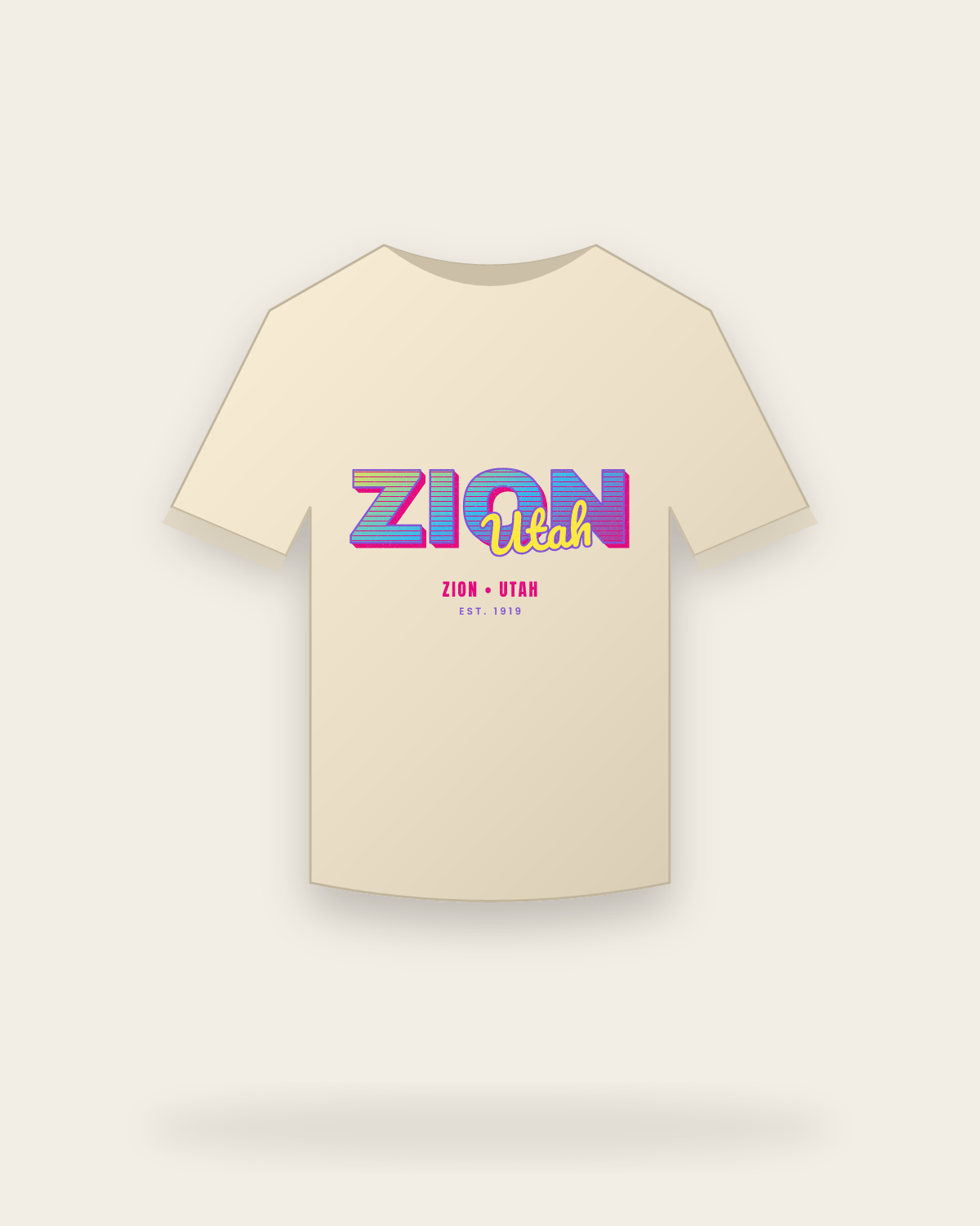 Zion Music TV Classic Tee in Natural
