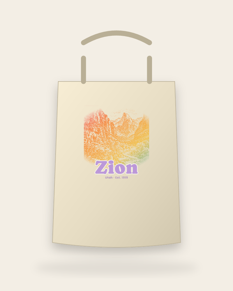 Zion Zion Canyon Canvas Tote