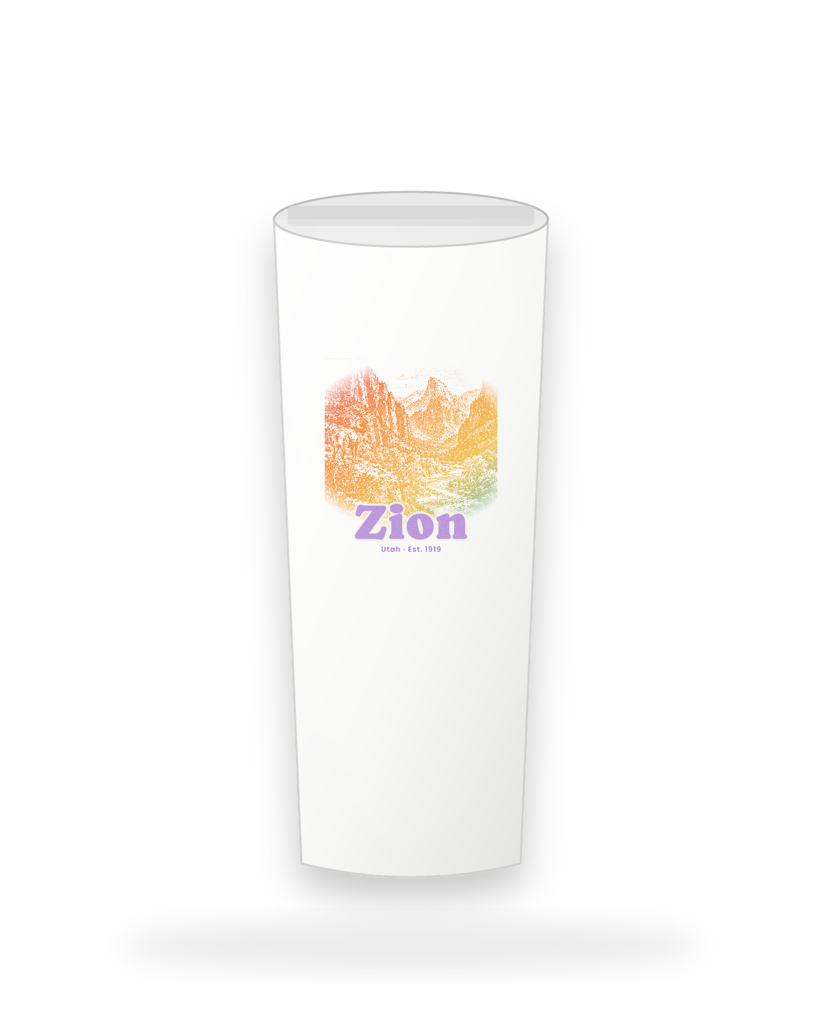 Zion Zion Canyon Insulated Tumbler 20oz in White
