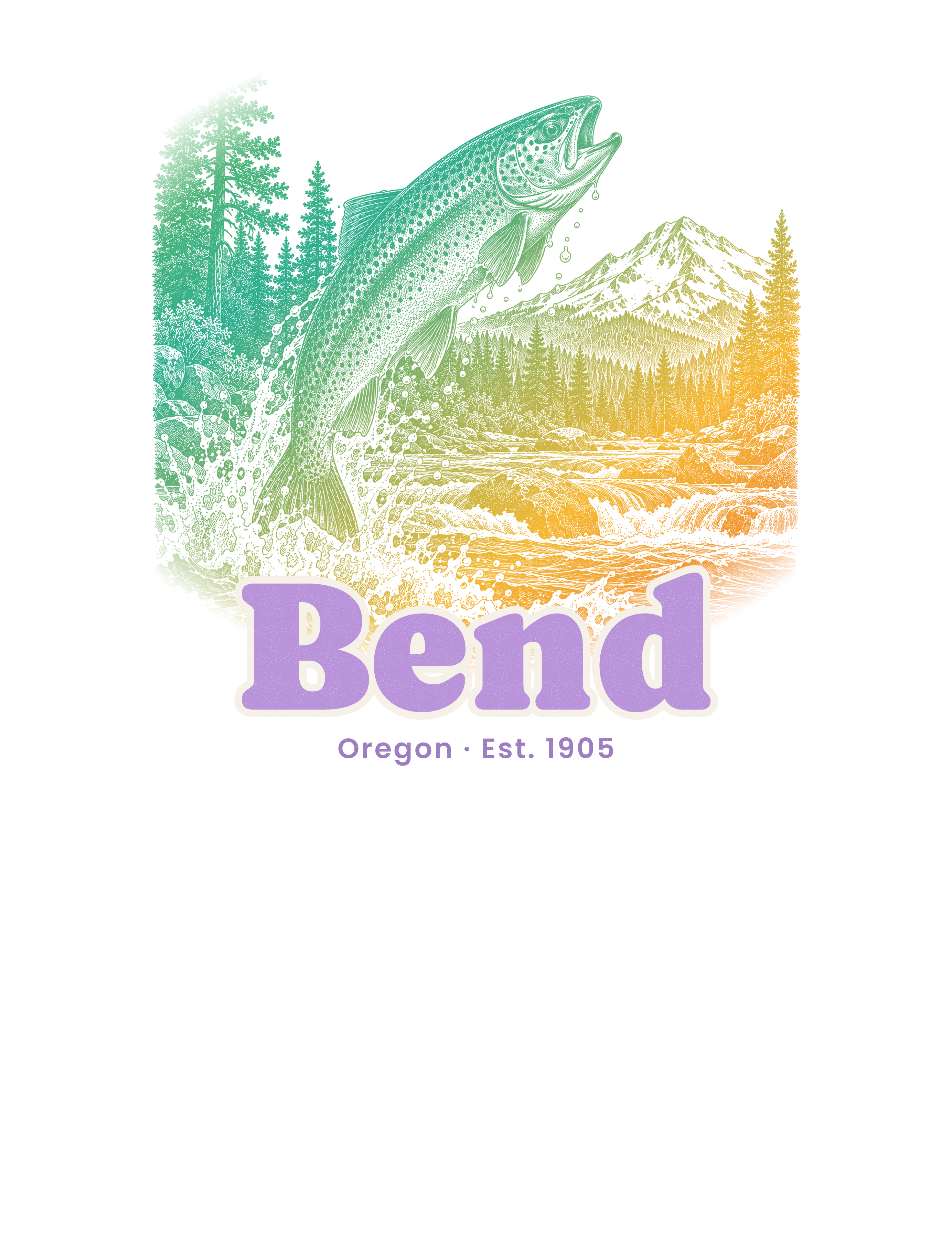 Bend Rainbow Trout artwork