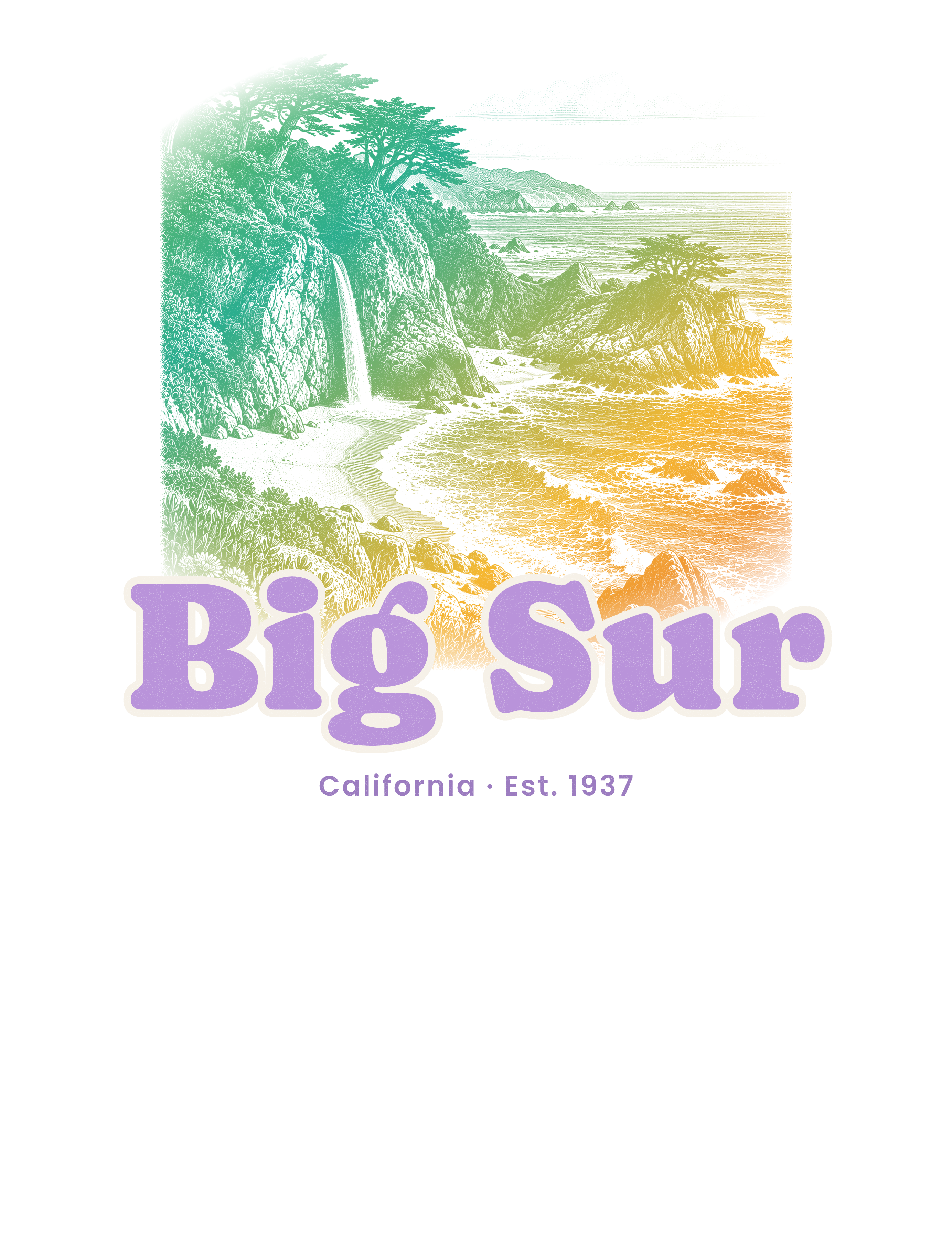Big Sur McWay Falls artwork