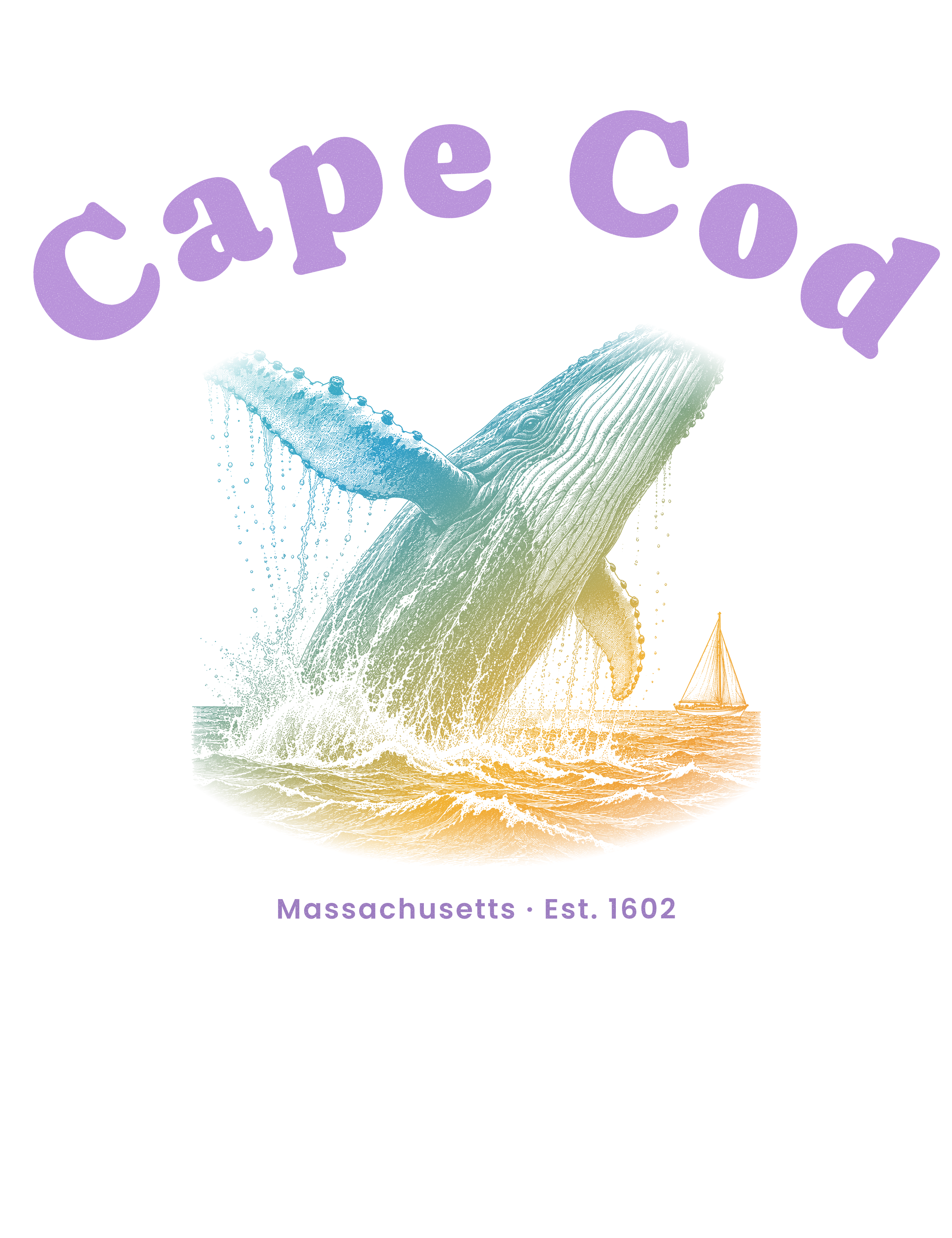 Cape Cod Humpback Whale artwork