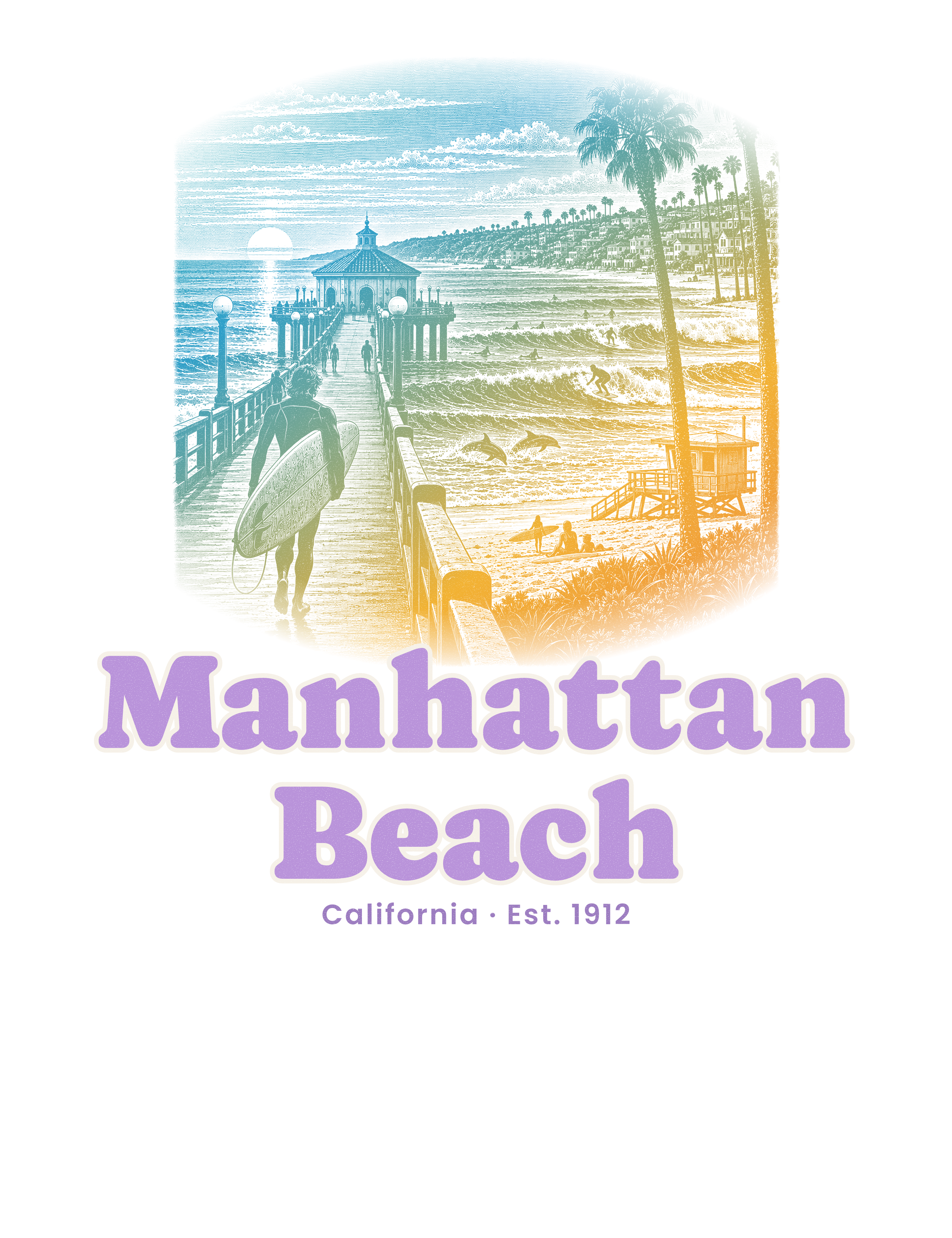 Manhattan Beach Pier Roundhouse artwork