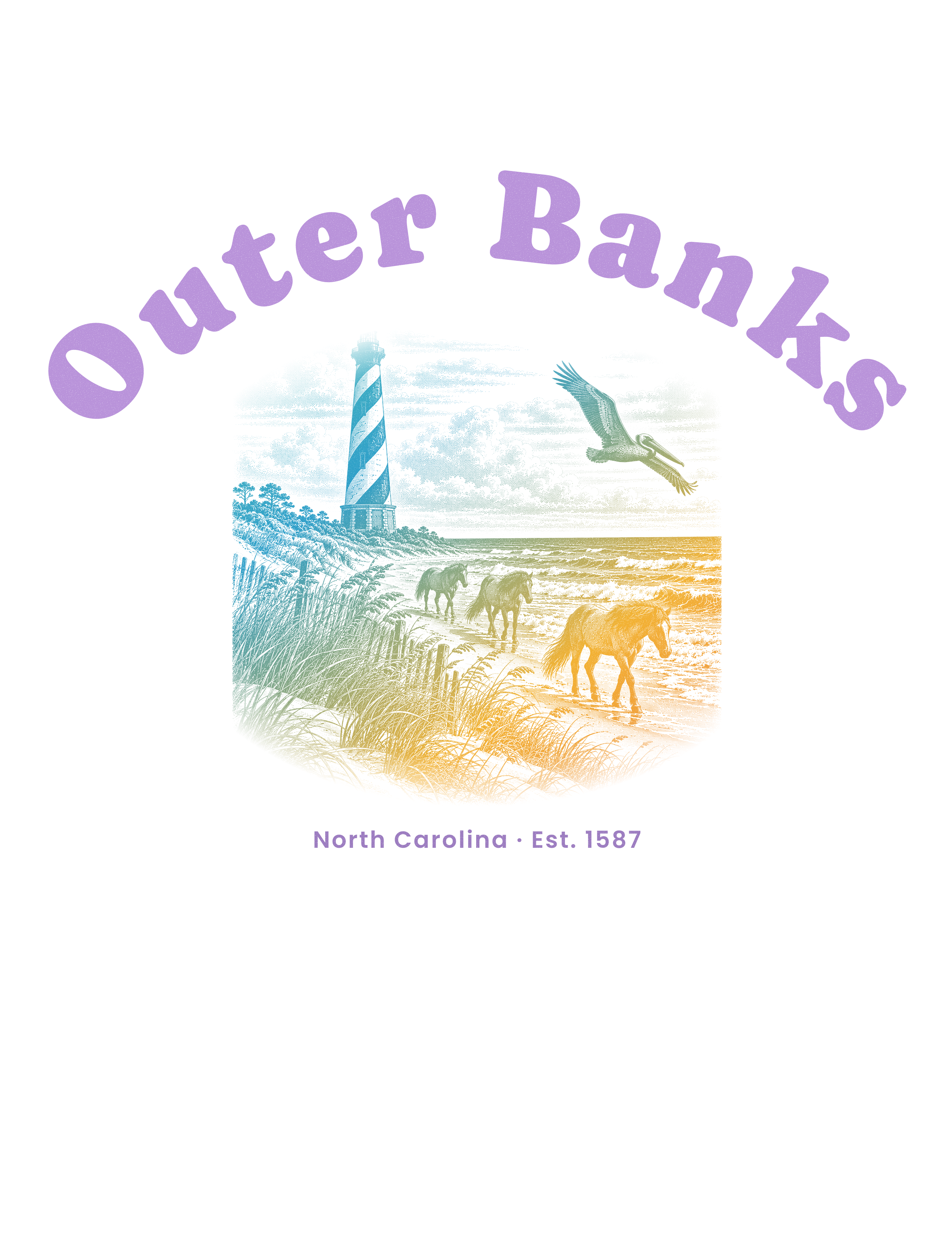 Outer Banks Hatteras Light artwork