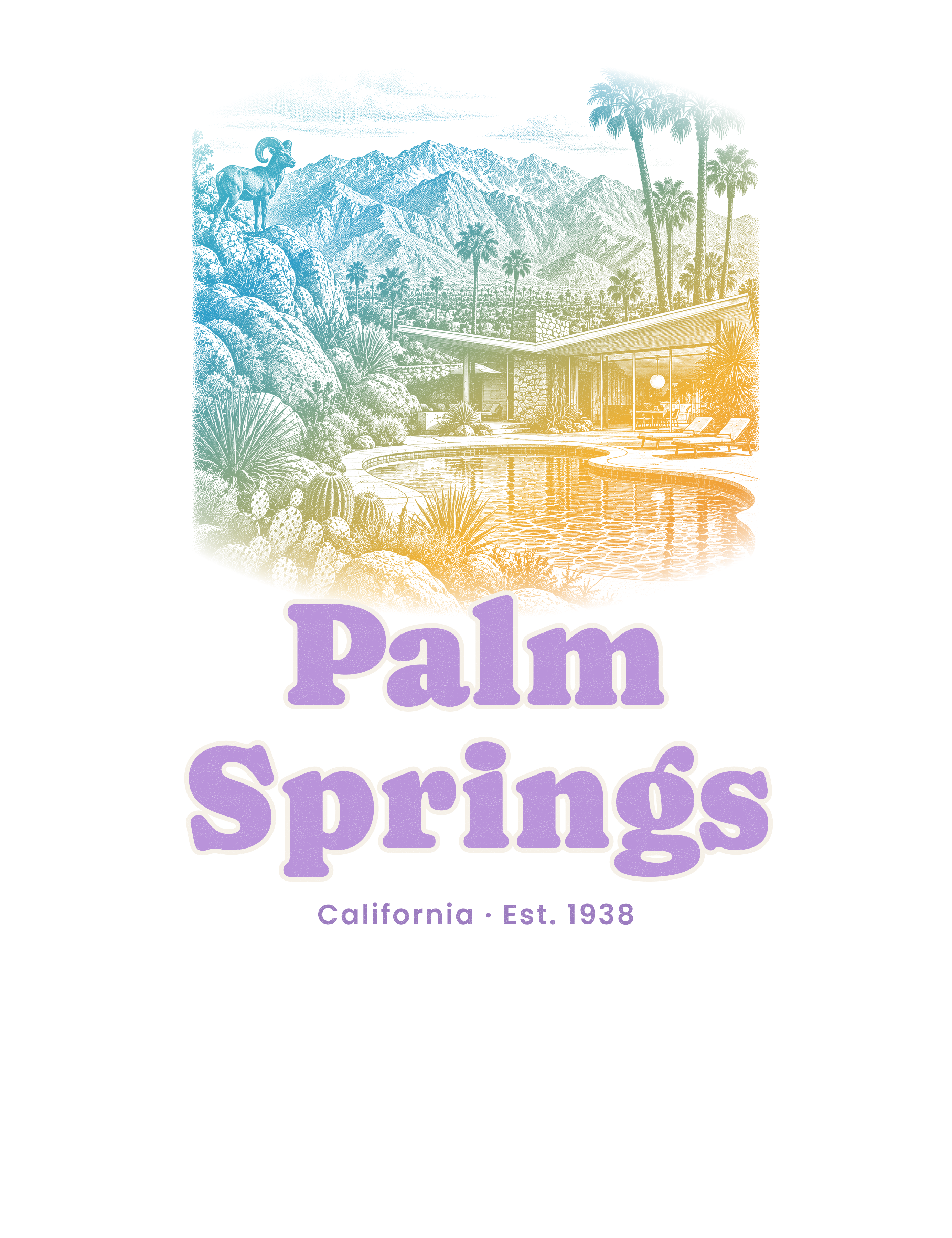 Palm Springs Modern Oasis artwork