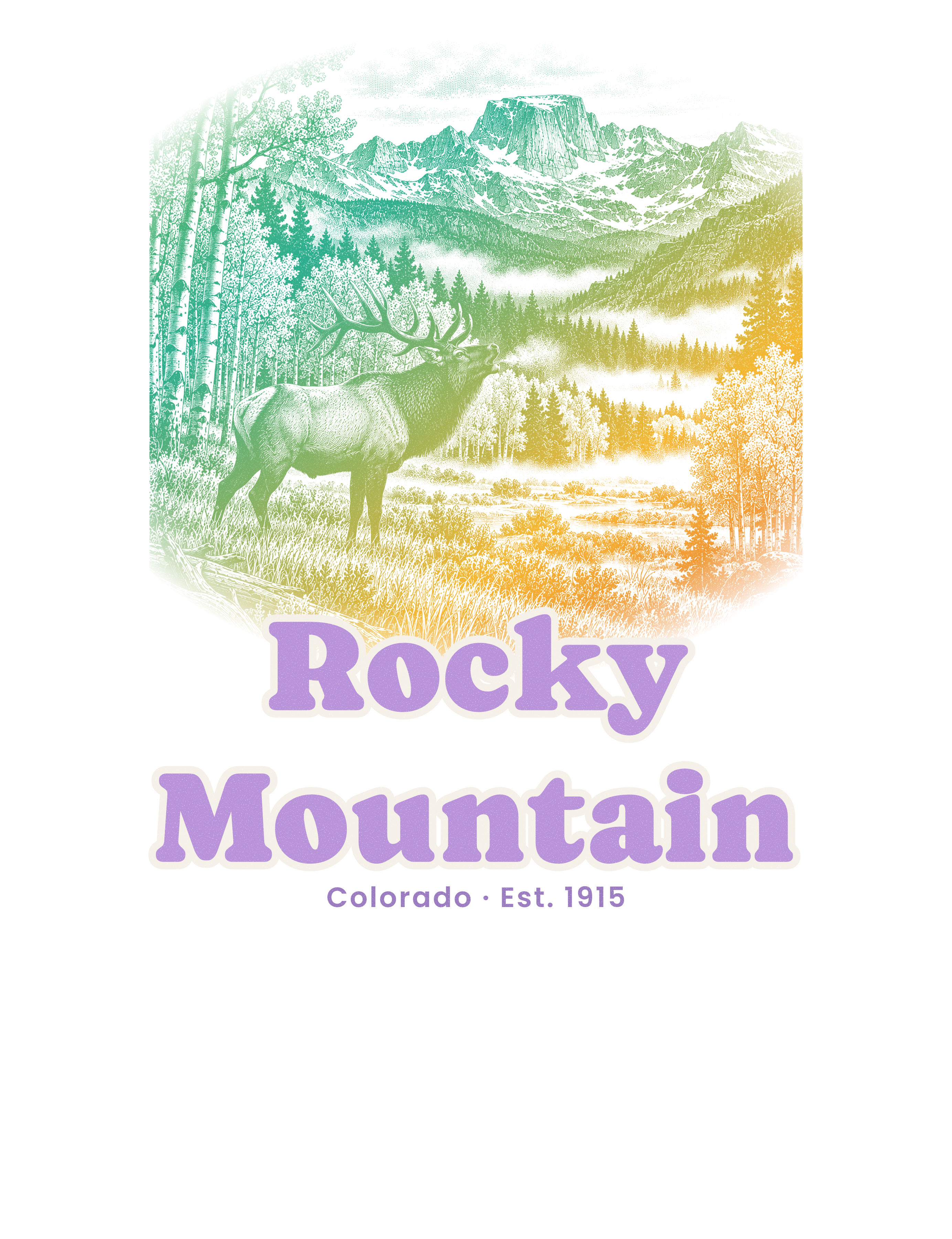 Rocky Mountain Bugling Elk artwork