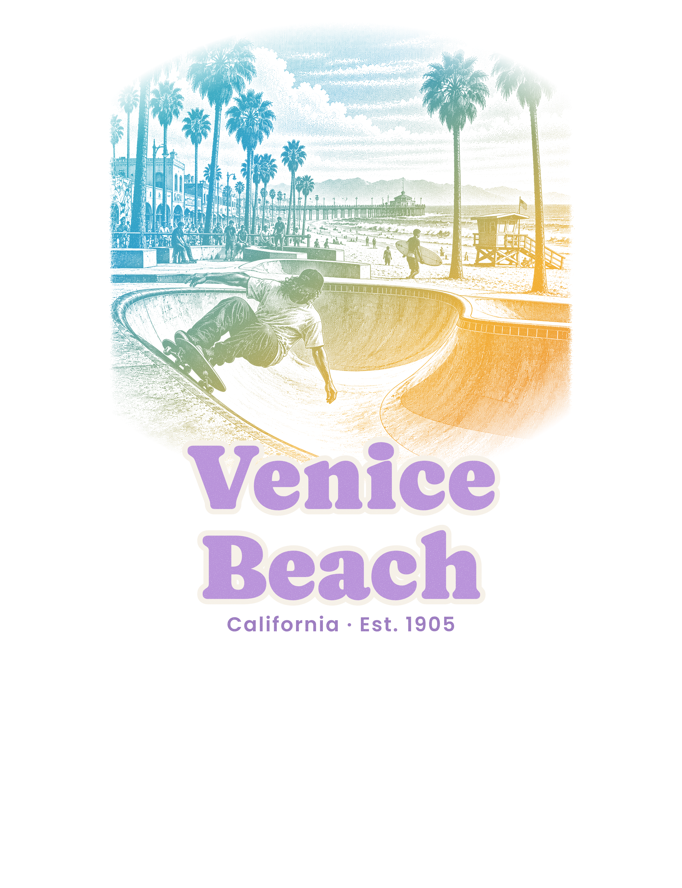 Venice Beach Skatepark Bowl artwork