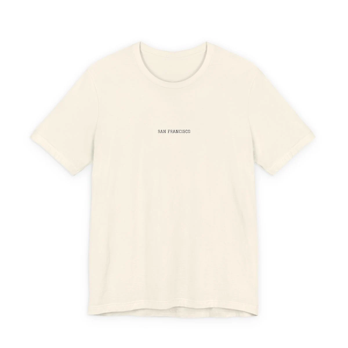 San Francisco Varsity Embroidery Classic Tee in Natural