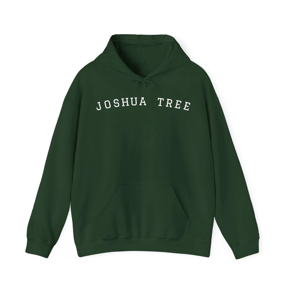 Joshua Tree Varsity College Hooded Sweatshirt in Forest Green