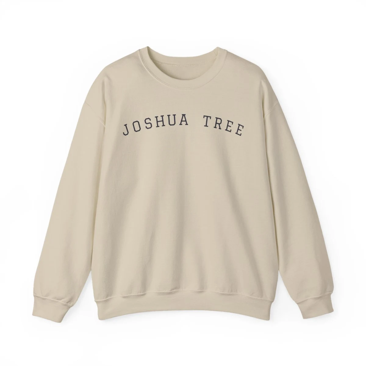 Joshua Tree Varsity College Crewneck Sweatshirt in Sand