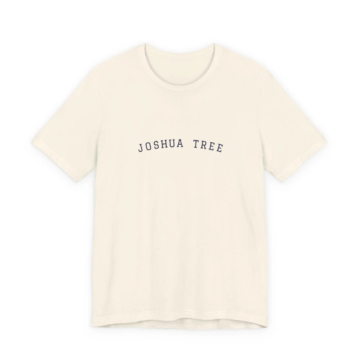 Joshua Tree Varsity College Embroidery Classic Tee in Natural